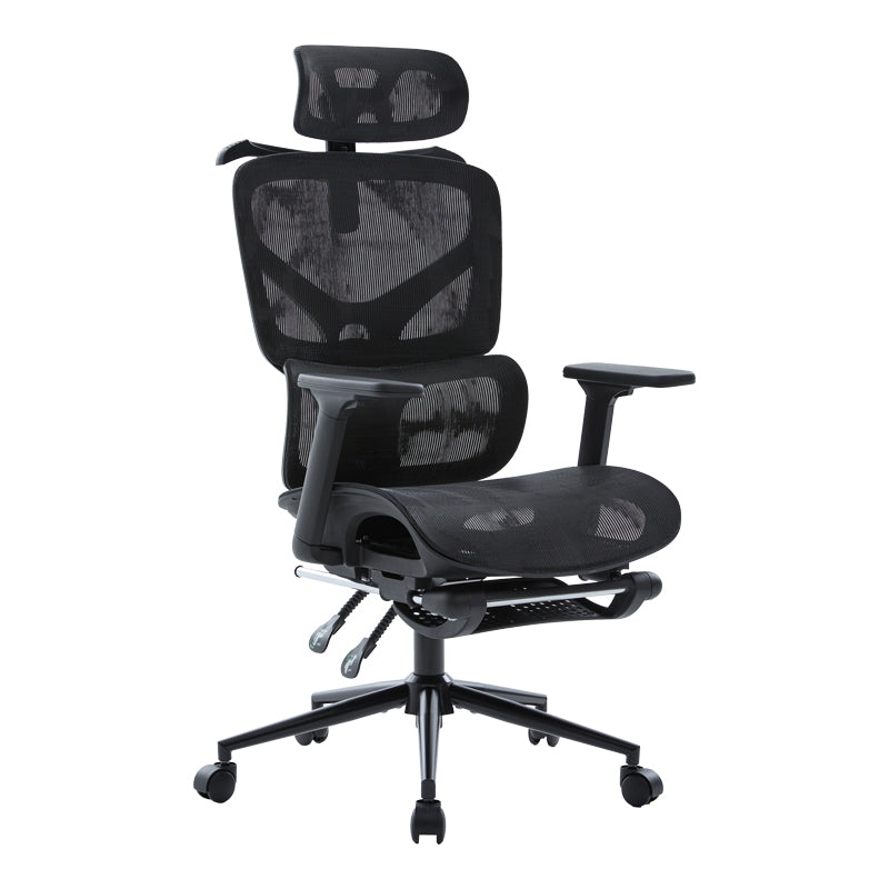 Scaun de birou directorial Vigo, 52x70x124 cm - Negru