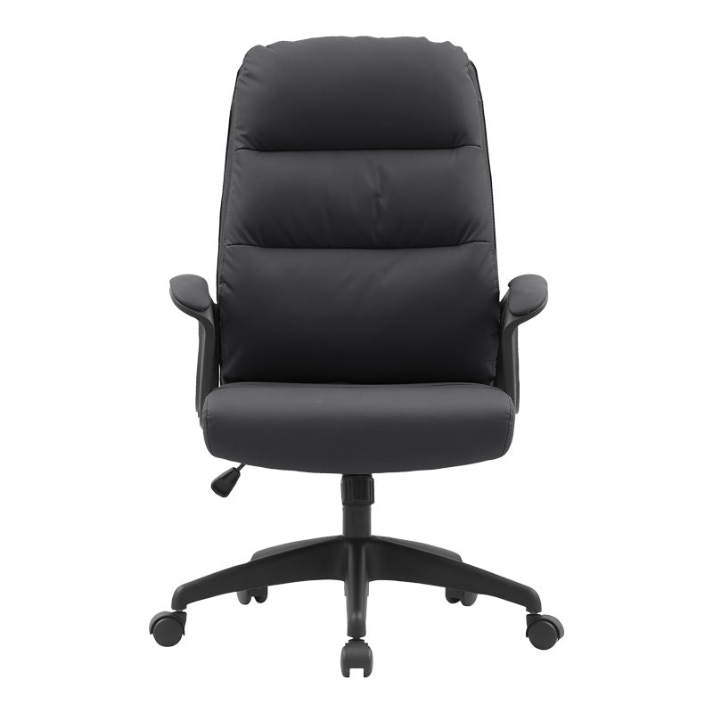 Scaun de birou Enfiria, Negru, 66x66x110-122 cm, perspectiva suplimentara