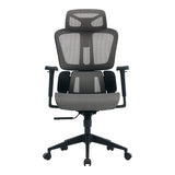 Scaun de birou ergonomic Ergo Flow, Negru-Gri, 73x64x112-135 cm