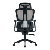 Scaun de birou ergonomic Ergo Flow, Negru-Gri, 73x64x112-135 cm