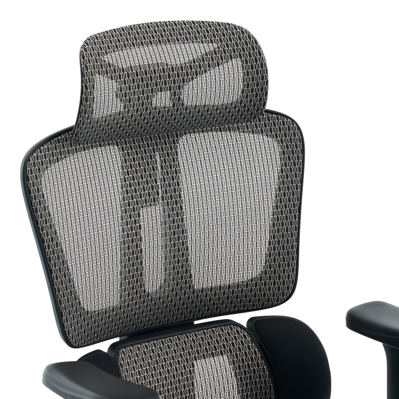 Scaun de birou ergonomic Ergo Flow, Negru-Gri, 73x64x112-135 cm