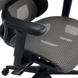 Scaun de birou ergonomic Ergo Flow, Negru-Gri, 73x64x112-135 cm
