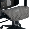 Scaun de birou ergonomic Ergo Flow, Negru-Gri, 73x64x112-135 cm, foto produs 9