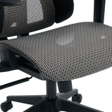 Scaun de birou ergonomic Ergo Flow, Negru-Gri, 73x64x112-135 cm
