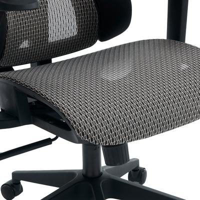 Scaun de birou ergonomic Ergo Flow, Negru-Gri, 73x64x112-135 cm, foto produs 9