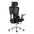 Scaun de birou ergonomic Jeffer, Mesh, Negru, 67x62x115-125 cm, foto produs