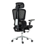 Scaun de birou ergonomic Jeffer, Mesh, Negru, 67x62x115-125 cm