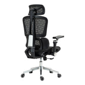 Scaun de birou ergonomic Jeffer, Mesh, Negru, 67x62x115-125 cm, foto produs