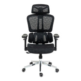 Scaun de birou ergonomic Jeffer, Mesh, Negru, 67x62x115-125 cm, foto produs 7