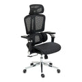 Scaun de birou ergonomic Jeffer, Mesh, Negru, 67x62x115-125 cm, foto produs 8