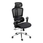 Scaun de birou ergonomic Jeffer, Mesh, Negru, 67x62x115-125 cm, foto produs 9
