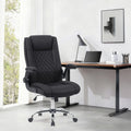 Scaun de birou ergonomic Kesla, PES, Negru, 65x65x113-121 cm, imagine suplimentara