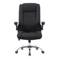Scaun de birou ergonomic Kesla, PES, Negru, 65x65x113-121 cm, foto produs 6