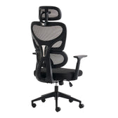 Scaun de birou ergonomic Manager, Mesh, negru, 67x64x120-128 cm, detaliu produs