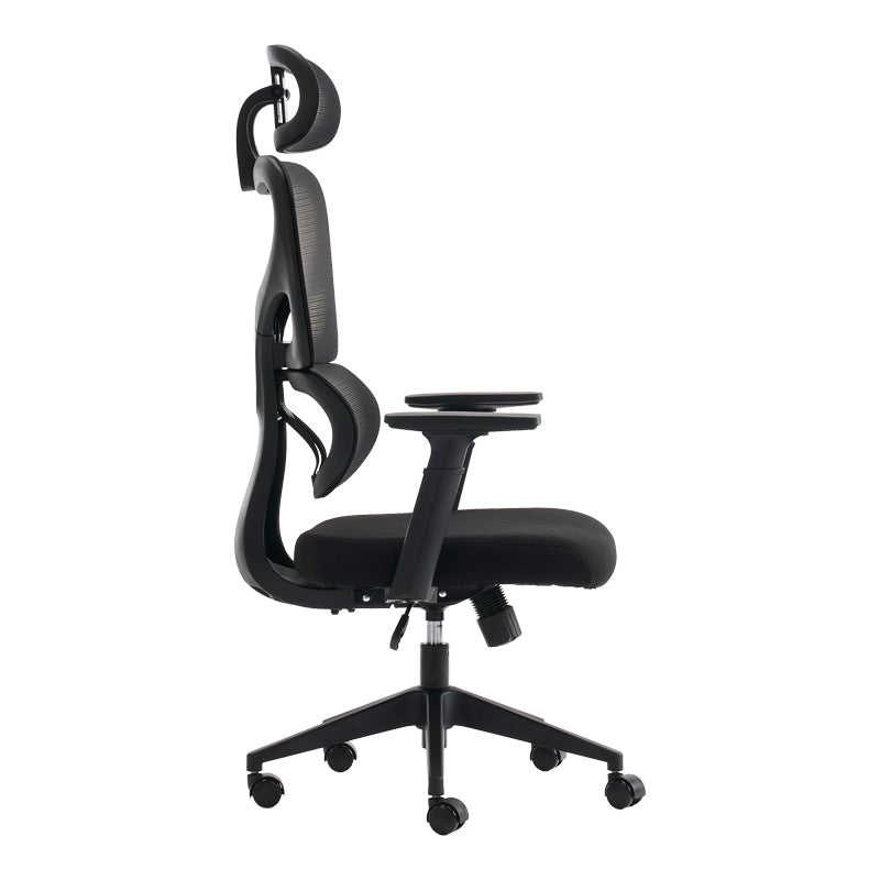 Scaun de birou ergonomic Manager, Mesh, negru, 67x64x120-128 cm
