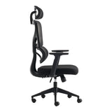 Scaun de birou ergonomic Manager, Mesh, negru, 67x64x120-128 cm