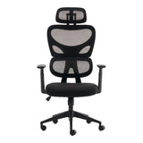 Scaun de birou ergonomic Manager, Mesh, negru, 67x64x120-128 cm