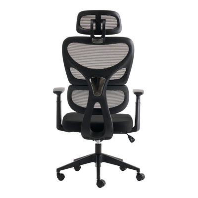 Scaun de birou ergonomic Manager, Mesh, negru, 67x64x120-128 cm, foto produs 6