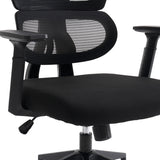 Scaun de birou ergonomic Manager, Mesh, negru, 67x64x120-128 cm