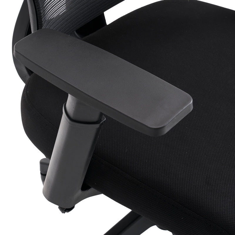 Scaun de birou ergonomic Manager, Mesh, negru, 67x64x120-128 cm