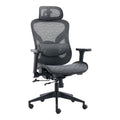 Scaun de birou ergonomic Mesgo, Modern/Metal, Negru-Gri, 68x67x110-136 cm