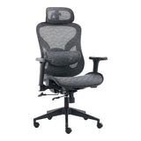 Scaun de birou ergonomic Mesgo, Modern/Metal, Negru-Gri, 68x67x110-136 cm