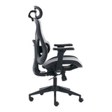 Scaun de birou ergonomic Mesgo, Modern/Metal, Negru-Gri, 68x67x110-136 cm