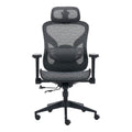 Scaun de birou ergonomic Mesgo, Modern/Metal, Negru-Gri, 68x67x110-136 cm, foto produs