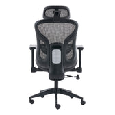 Scaun de birou ergonomic Mesgo, Modern/Metal, Negru-Gri, 68x67x110-136 cm, foto produs 6