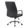 Scaun de birou ergonomic Mido, Manager, Negru, Piele, 58x71x100-106 cm, imagine suplimentara