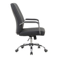 Scaun de birou ergonomic Mido, Manager, Negru, Piele, 58x71x100-106 cm, detaliu produs