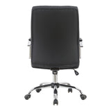 Scaun de birou ergonomic Mido, Manager, Negru, Piele, 58x71x100-106 cm