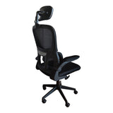 Scaun de birou ergonomic Recko, mesh, Negru, 56x62x116-125 cm