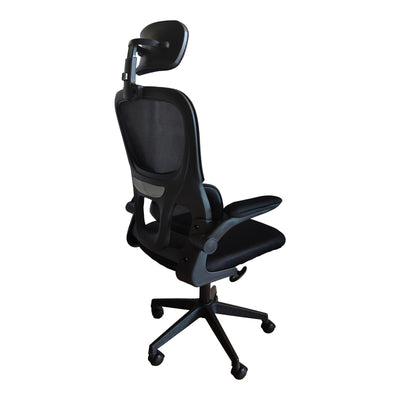 Scaun de birou ergonomic Recko, mesh, Negru, 56x62x116-125 cm, imagine suplimentara