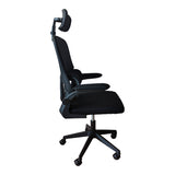 Scaun de birou ergonomic Recko, mesh, Negru, 56x62x116-125 cm