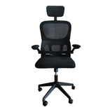 Scaun de birou ergonomic Recko, mesh, Negru, 56x62x116-125 cm