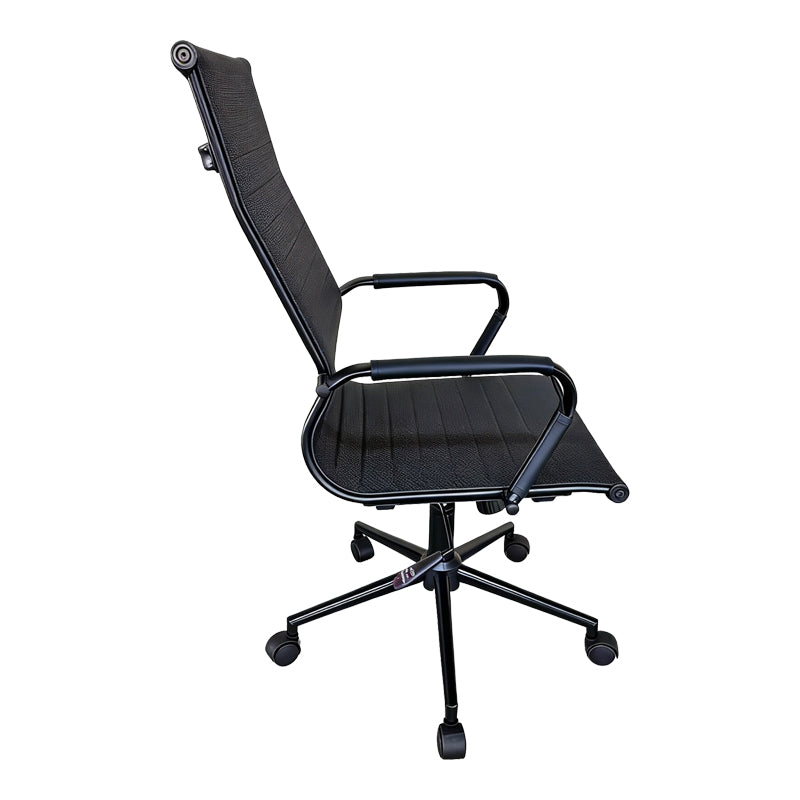 Scaun de birou ergonomic Valter, Negru, 55x58x108 cm
