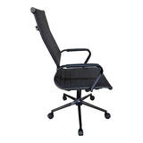Scaun de birou ergonomic Valter, Negru, 55x58x108 cm