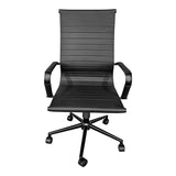 Scaun de birou ergonomic Valter, Negru, 55x58x108 cm