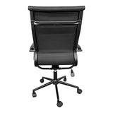 Scaun de birou ergonomic Valter, Negru, 55x58x108 cm