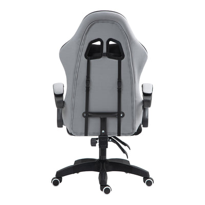 Scaun de birou gaming Gline stofa negru-Gri negru pp, 60x59x118 cm, foto produs 7