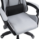 Scaun de birou gaming Gline stofa negru-Gri negru pp, 60x59x118 cm, foto produs 10