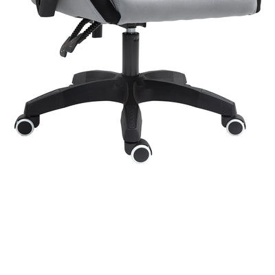 Scaun de birou gaming Gline stofa negru-Gri negru pp, 60x59x118 cm, foto produs 11