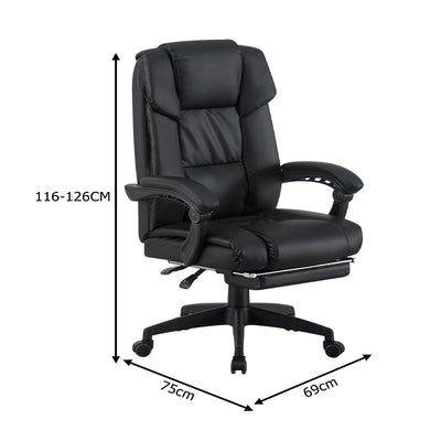 Scaun de birou Garnut, Negru, imagine produs 5