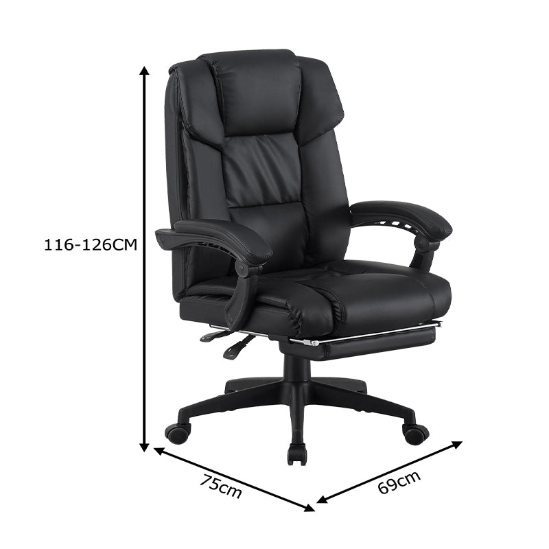 Scaun de birou Garnut, Negru, imagine produs 5