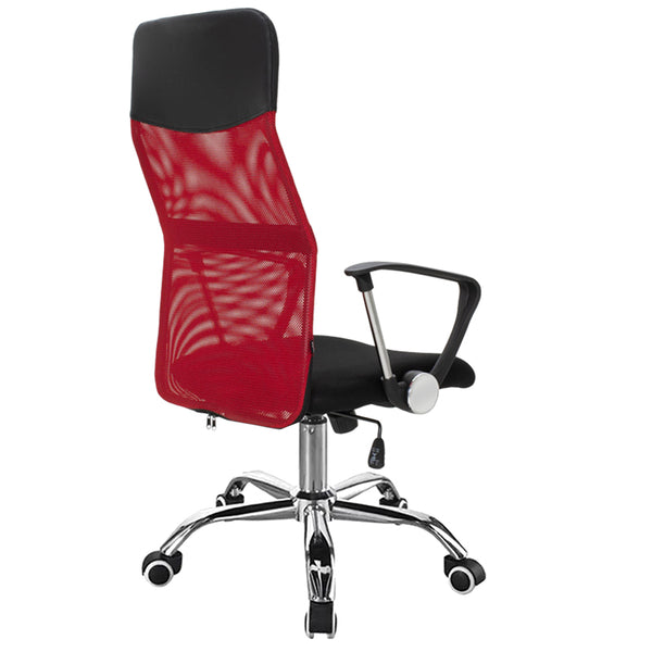 Scaun de birou Joel I mesh, negru-rosu, 60x60x109 cm
