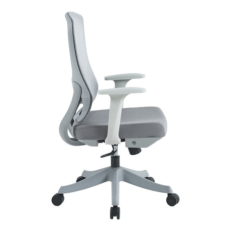 Scaun de birou Litulo plasa, gri, 51x51x98/106 cm