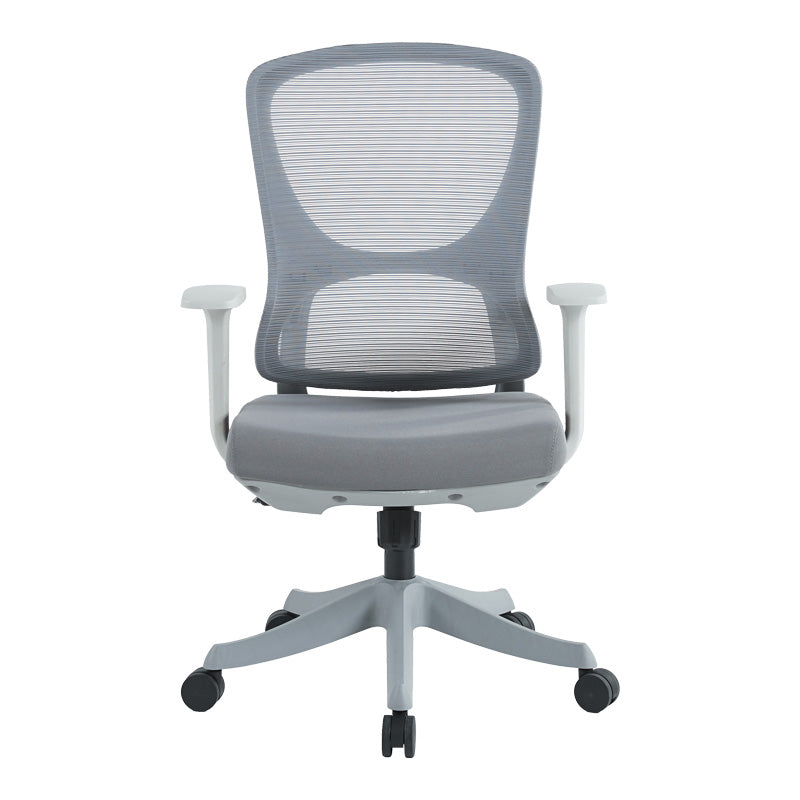 Scaun de birou Litulo, mesh, 51x51x106 cm - Gri