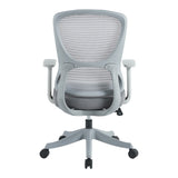 Scaun de birou Litulo, mesh, 51x51x106 cm - Gri