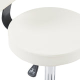Scaun de birou Mafeshi cu rotile, Alb, 45x44x70-82 cm